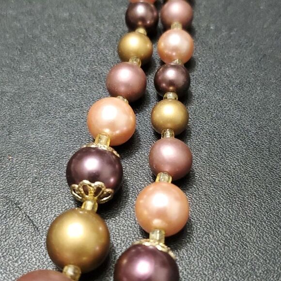 Vintage double strand beaded necklace - Picture 3 of 12